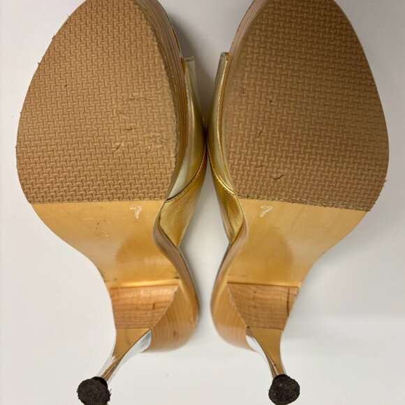 Patricia Field tricolor metallic platform heel womens 7 - Picture 7 of 7